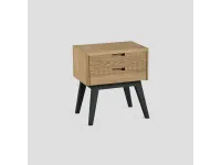 Cassettiera modello Diedro in Legno Dialma brown scontata