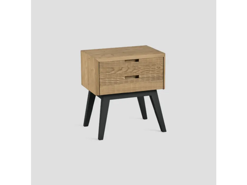 Cassettiera modello Diedro in Legno Dialma brown scontata
