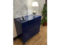 Cassetiera modello Laguna blu in Laccato lucido Artigianale scontata