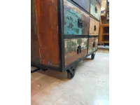 Cassettiera Etnica modello  cassettiera  6 c industrialcassettiera  6 c industrial cassettiera 6 cassetti industrial a marchio Outlet etnico a prezzo Outlet