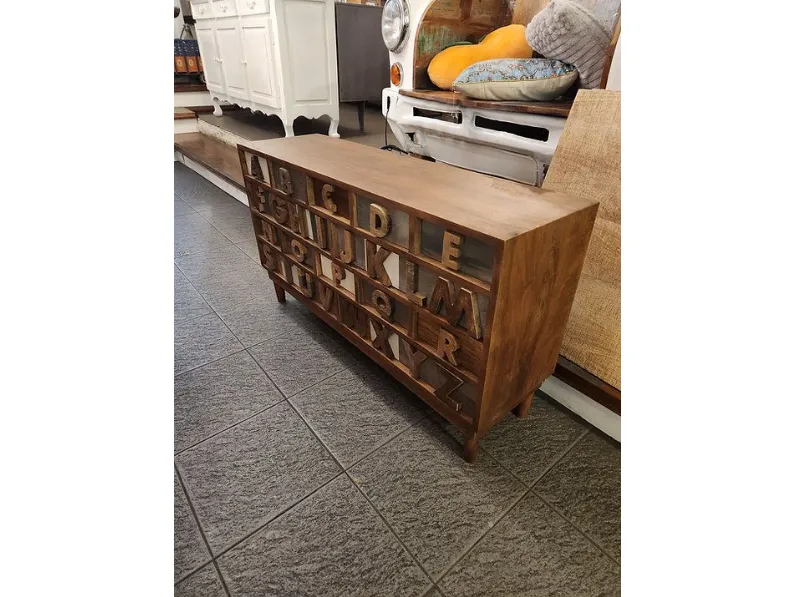 Cassettiera Design modello Cassettiera etnica abc a marchio Outlet etnico in Offerta Outlet