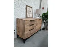 Cassettiera Cassettiera in i teak  industrial   Nuovi mondi collection in Legno in offerta