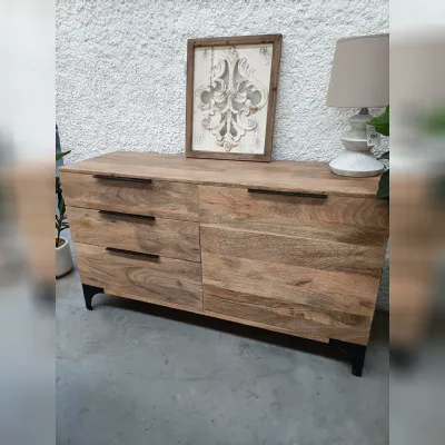 Cassettiera Cassettiera in i teak  industrial   Nuovi mondi collection in Legno in offerta