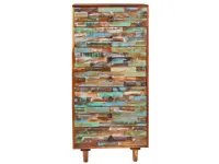 Cassettiera modello Cassettiera settimino 7css in Legno Outlet etnico in Offerta Outlet