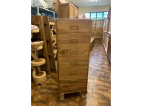 Cassettiera modello Cassettiera teak 7css in Legno Outlet etnico scontata