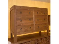 Cassettiera in Legno Cassettiera teak ric 6css Outlet etnico a prezzo Outlet