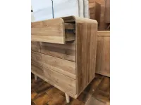 Cassettiera Cassettiera vintage teak 120 140 cm Outlet etnico in Legno a prezzi outlet