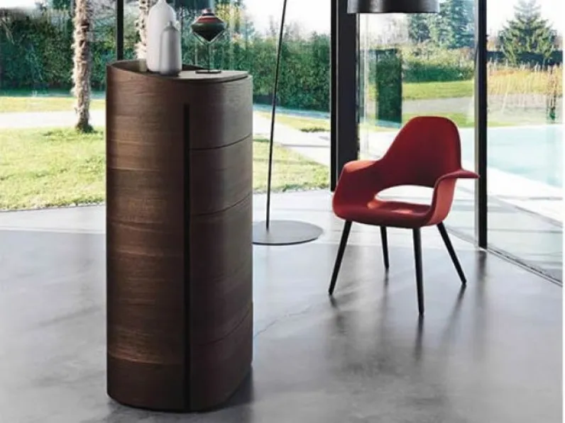 Cassettiera in Legno Settimanale curvo babila Sangiacomo a prezzo Outlet