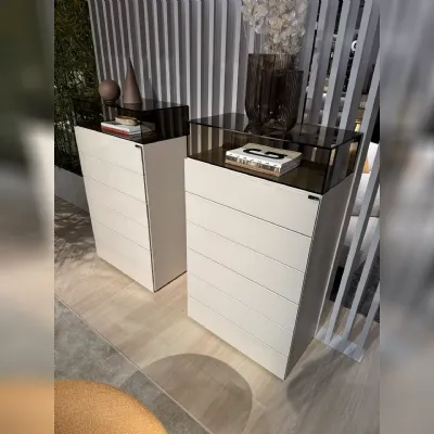 Cassettiera in Laccato opaco 36e8 glass Lago in Offerta Outlet