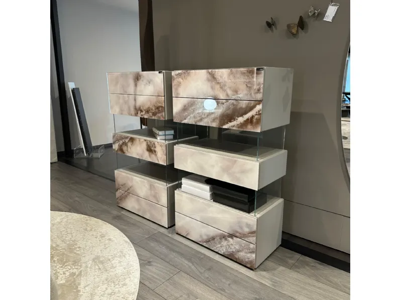 Cassettiera Com dresser air Lago in Laccato opaco con forte sconto