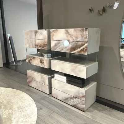 Cassettiera Com dresser air Lago in Laccato opaco con forte sconto