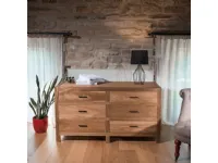 Cassettiera Cassettiera 6 cassetti teak Outlet etnico in Legno in offerta