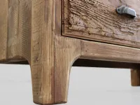 Cassettiera Mobile cassettiera 2 essential Outlet etnico in Legno con forte sconto