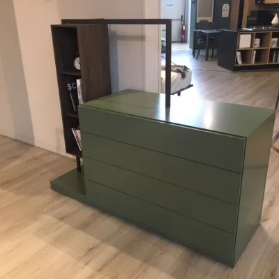 Cassettiera in Laccato opaco Easy system Novamobili in Offerta Outlet