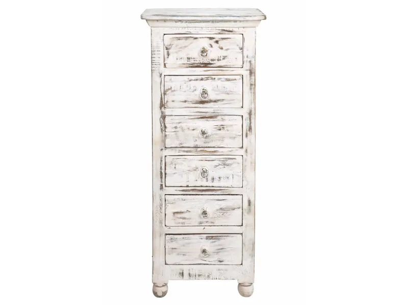 Cassettiera in Legno Cassettiera shabby chic india  Outlet etnico in Offerta Outlet