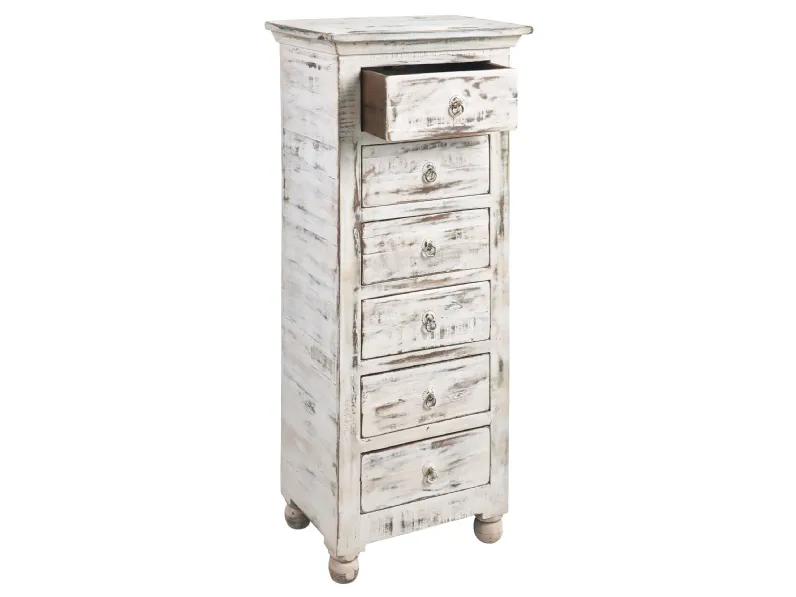 Cassettiera in Legno Cassettiera shabby chic india  Outlet etnico in Offerta Outlet