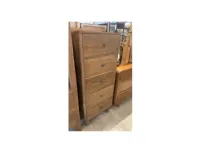 Cassettiera modello Cassettiera teak 5css in Legno Outlet etnico scontata