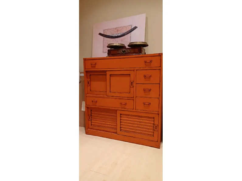 Cassettiera in Legno Tamsu Zonta in Offerta Outlet