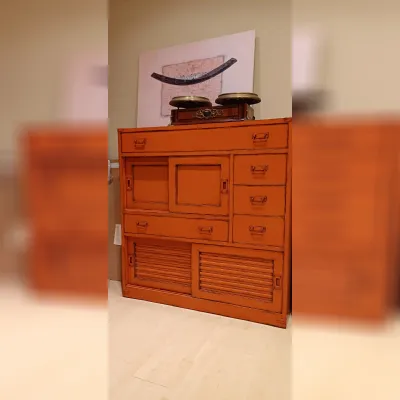 Cassettiera in Legno Tamsu Zonta a prezzo Outlet