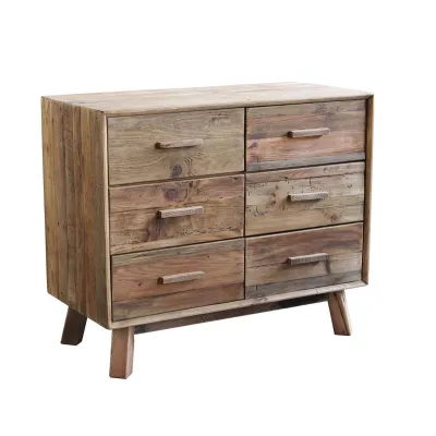 Cassettiera Legno riciclato Outlet etnico in Legno a prezzi convenienti