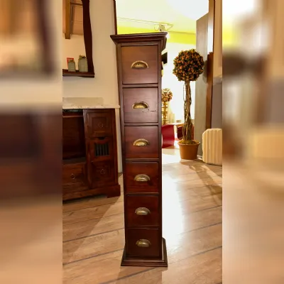 Cassettiera modello Porta cd cassettiera dolfi arte povera in Legno Artigianale in offerta