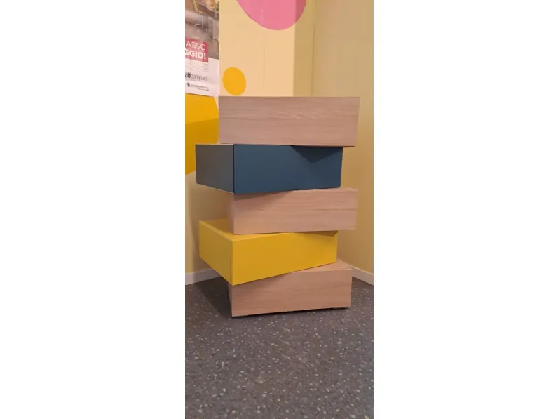 Cassettiera in Laminato Wallbox Moretti compact camerette a prezzo Outlet