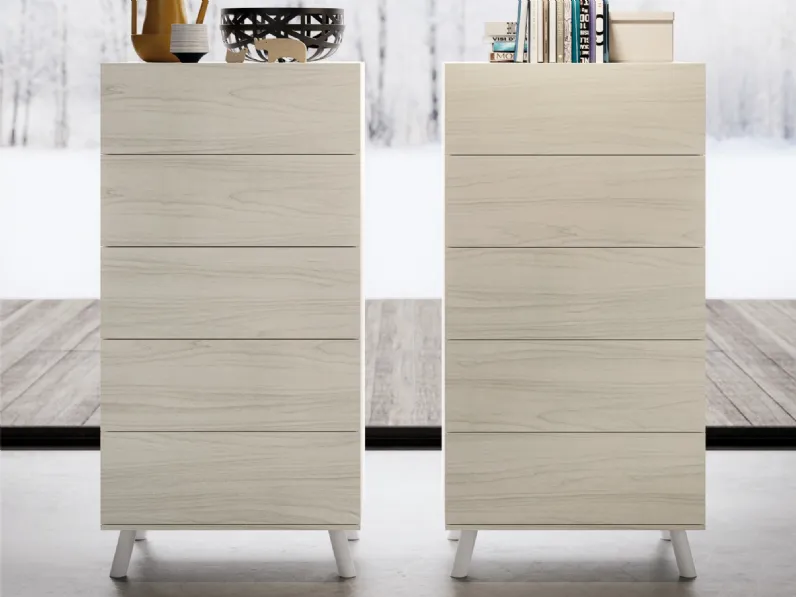 Cassettiera Moderna modello Teddy a marchio Spagnol mobili in Offerta Outlet