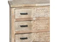 Cassettiera Shabby chic modello St. denis a marchio Outlet etnico in Offerta Outlet