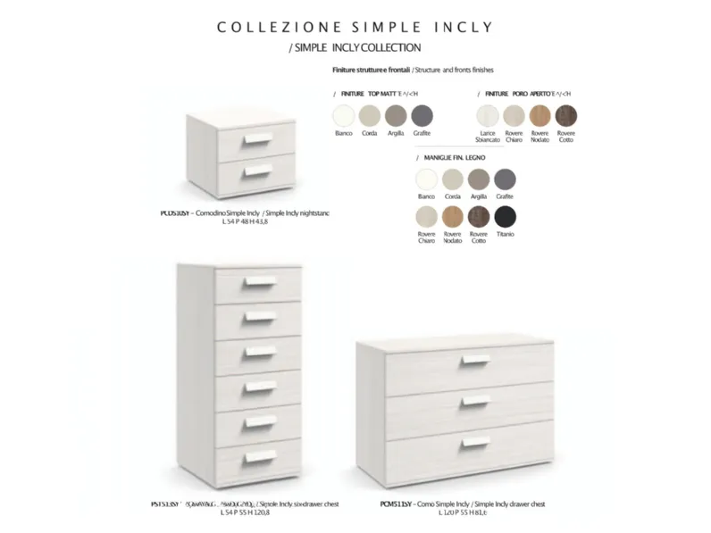 Cassettiera Simple incly Zg mobili in Laminato a prezzi convenienti