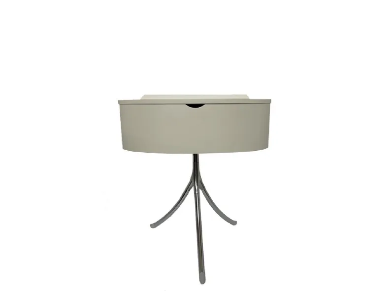 Comodino cromato/beige Bonaldo OFFERTA OUTLET