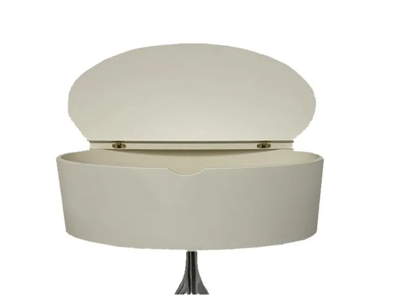 Comodino cromato/beige Bonaldo OFFERTA OUTLET