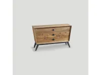 Dialma Brown: comodino in legno vecchio, design unico per l'architetto. Outlet!