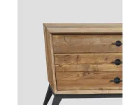 Dialma Brown: comodino in legno vecchio, design unico per l'architetto. Outlet!