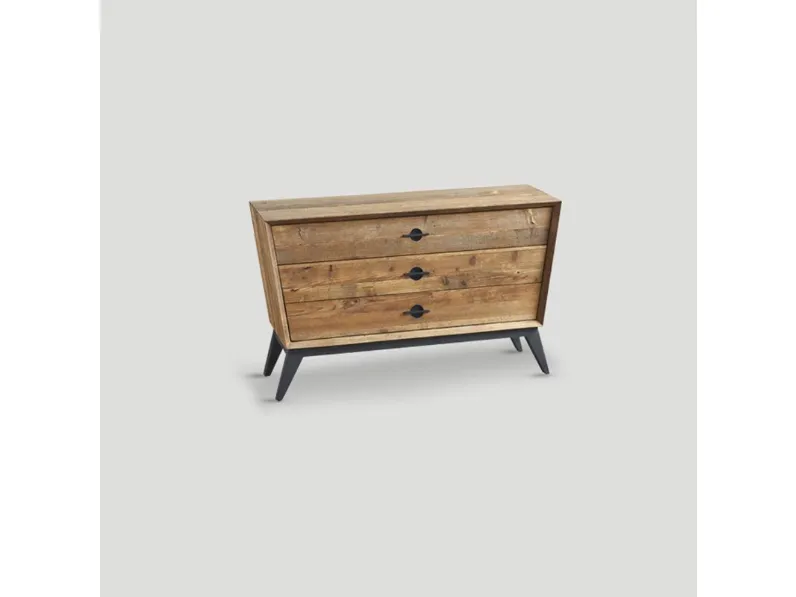 Dialma Brown: comodino in legno vecchio, design unico per l'architetto. Outlet!