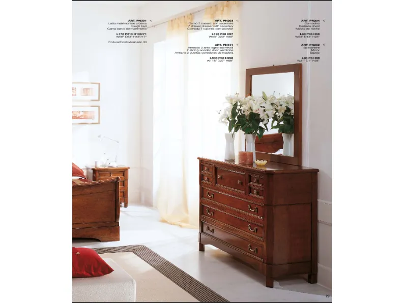 Comodino modello Pn203 Parlani a PREZZI OUTLET