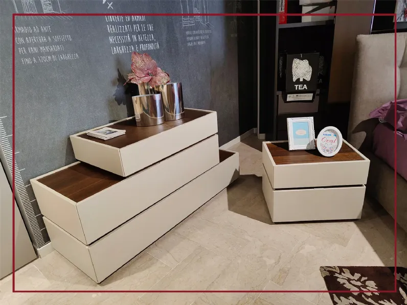Comodino Gruppo letto cidori Sangiacomo OFFERTA OUTLET