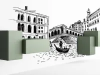 Comodino modello Little italy mini di Minotti italia 