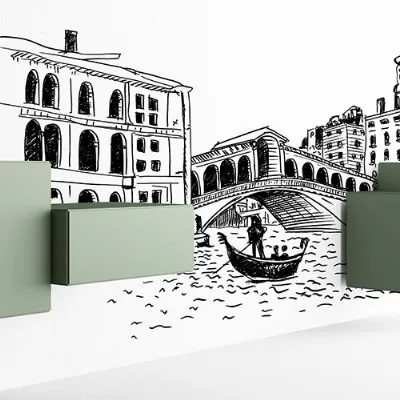 Comodino modello Little italy mini di Minotti italia 