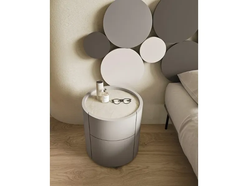 Comodino Tolo comodino tondo di Mobilgam scontato del 18%