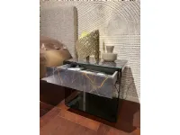Comodino Upglass coppia  vetro noir desire  di Lago scontato del 35%