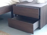 Comodino modello Comodini pitagora in laminato noce 72 Novamobili a PREZZI OUTLET