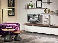 Porta tv Seneca di Cattelan con piano in legno nel modello a quattro ante