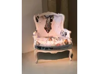Poltrona in stile shabby shic Bergere ground Mod in Offerta Outlet