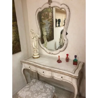 Consolle Toilette con panchetta e specchiera in stile Classico Silvano grifoni a prezzo ribassato