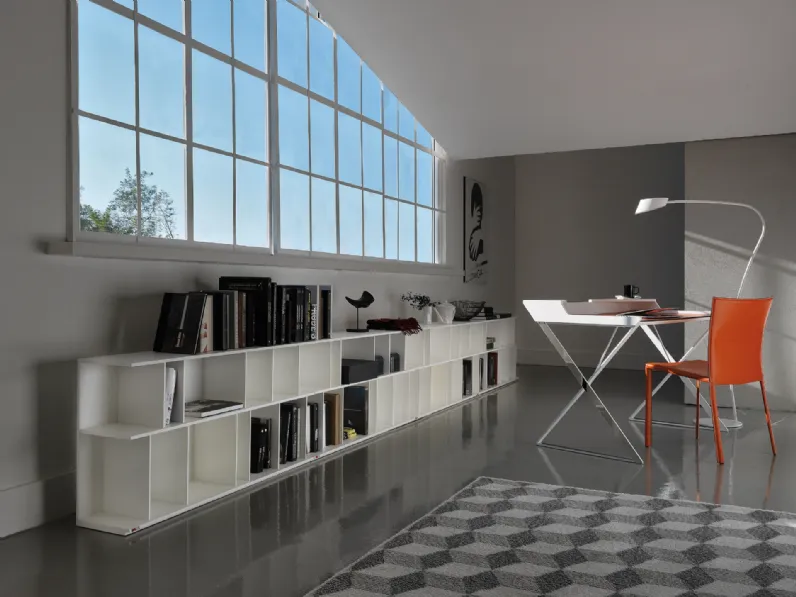 Libreria Cattelan italia in laccato lucido scontata -0%: scopri Wally