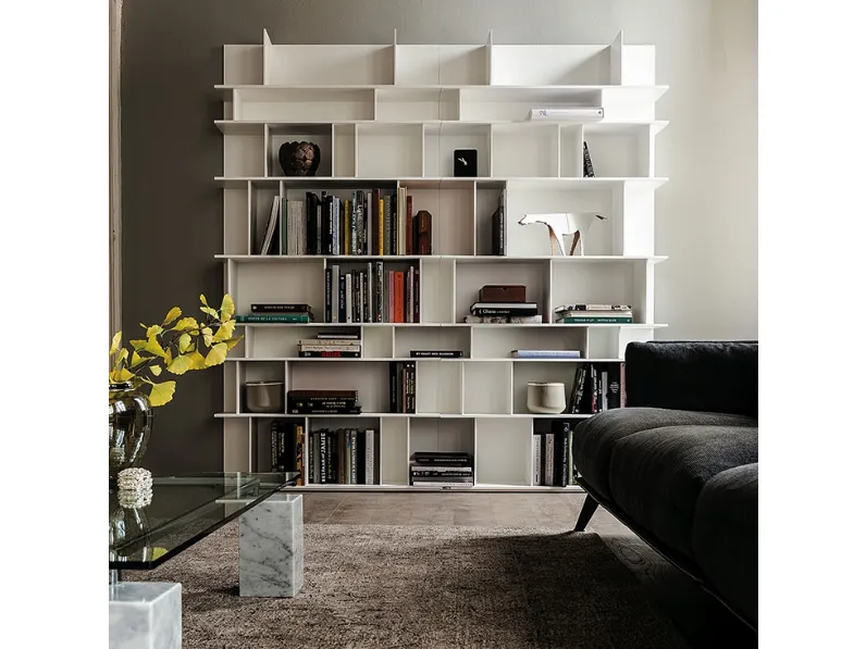 Libreria Cattelan italia in laccato lucido scontata -0%: scopri Wally