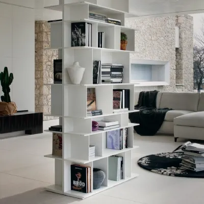 Libreria Cattelan italia in laccato lucido scontata -0%: scopri Wally