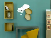 Mensola in laccato opaco Inside / moss Calligaris a prezzo Outlet