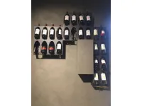 Mensola in metallo Libreria del vino Elite a prezzo Outlet