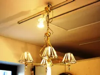 Lampada a sospensione in vetro Art 124440 Banci a prezzo Outlet